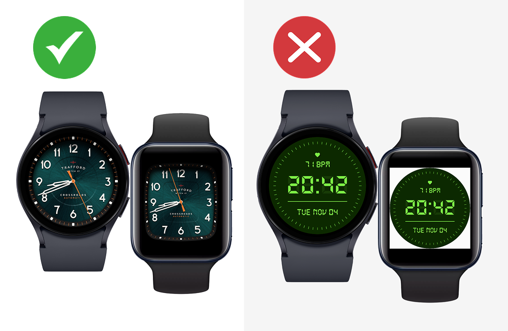 Square and Round example